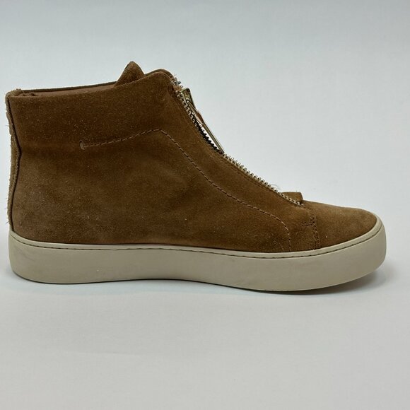 Frye Women's Lena Zip Up Suede High Top Sneakers - TAN - Women's 7.5 - Picture 12 of 14